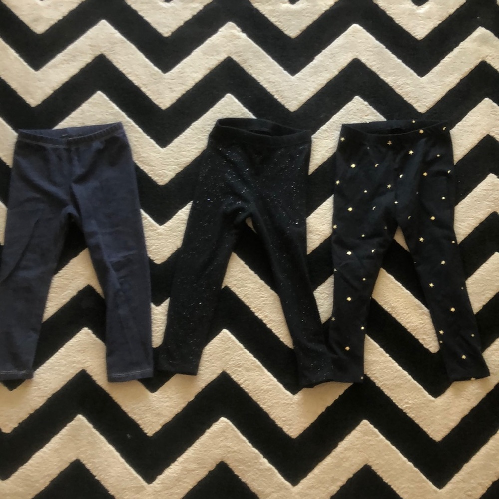 3 pair 3T Leggings Jeggings Sparkles ✨ Stars ⭐️